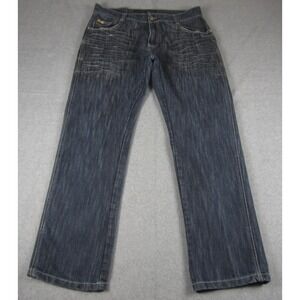 VINTAGE Southpole Jeans Mens 36 Blue Baggy Skater Hip Hop Yellow Tab Y2K 90s